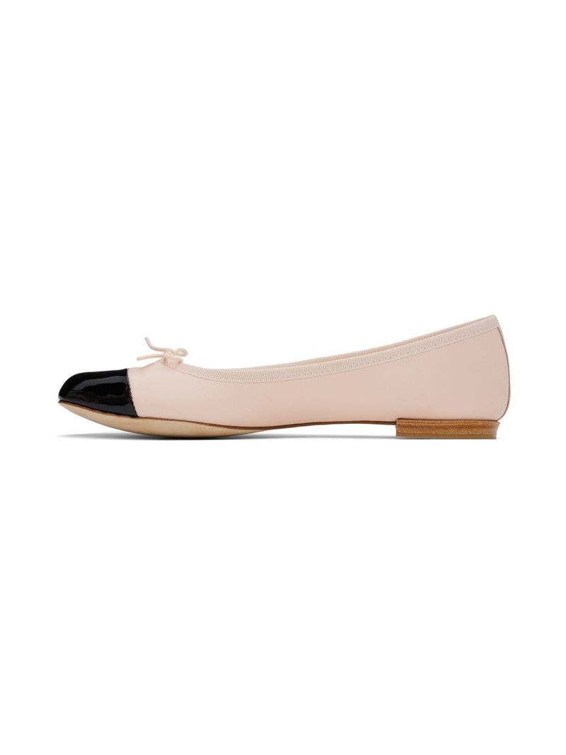Pink & Black Flora Ballerina Flats 3