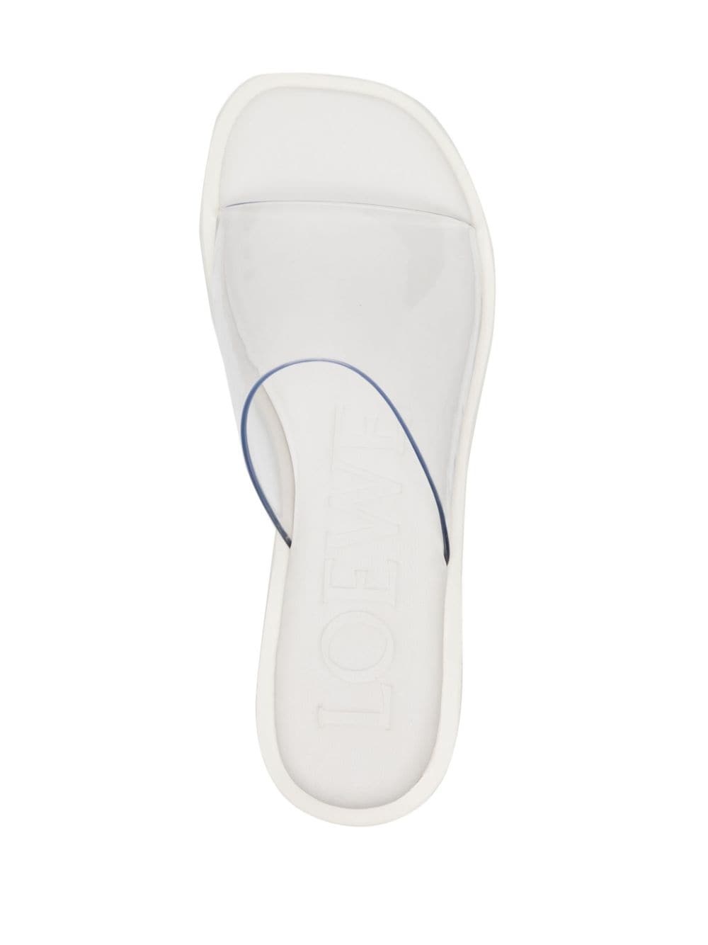 Petal transparent-strap sandals - 4