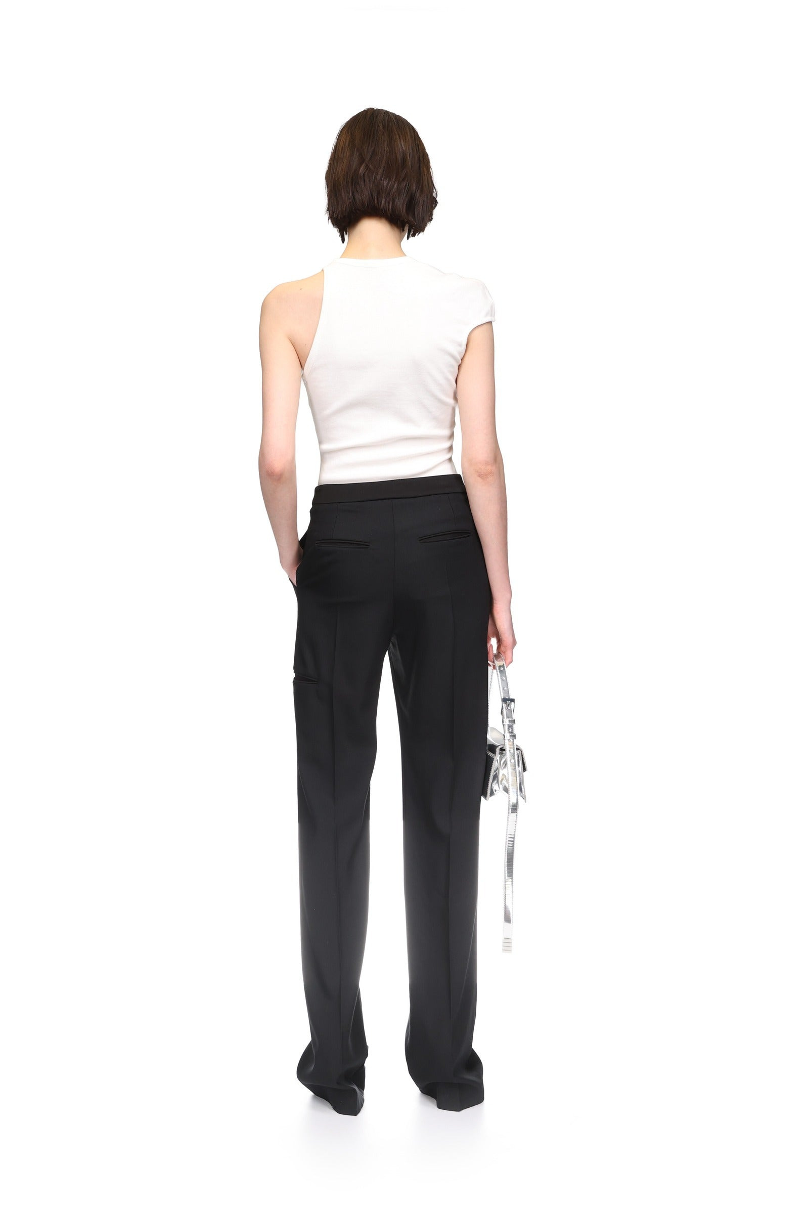 STRAIGHT LEG TAILORED TROUSERS - 5