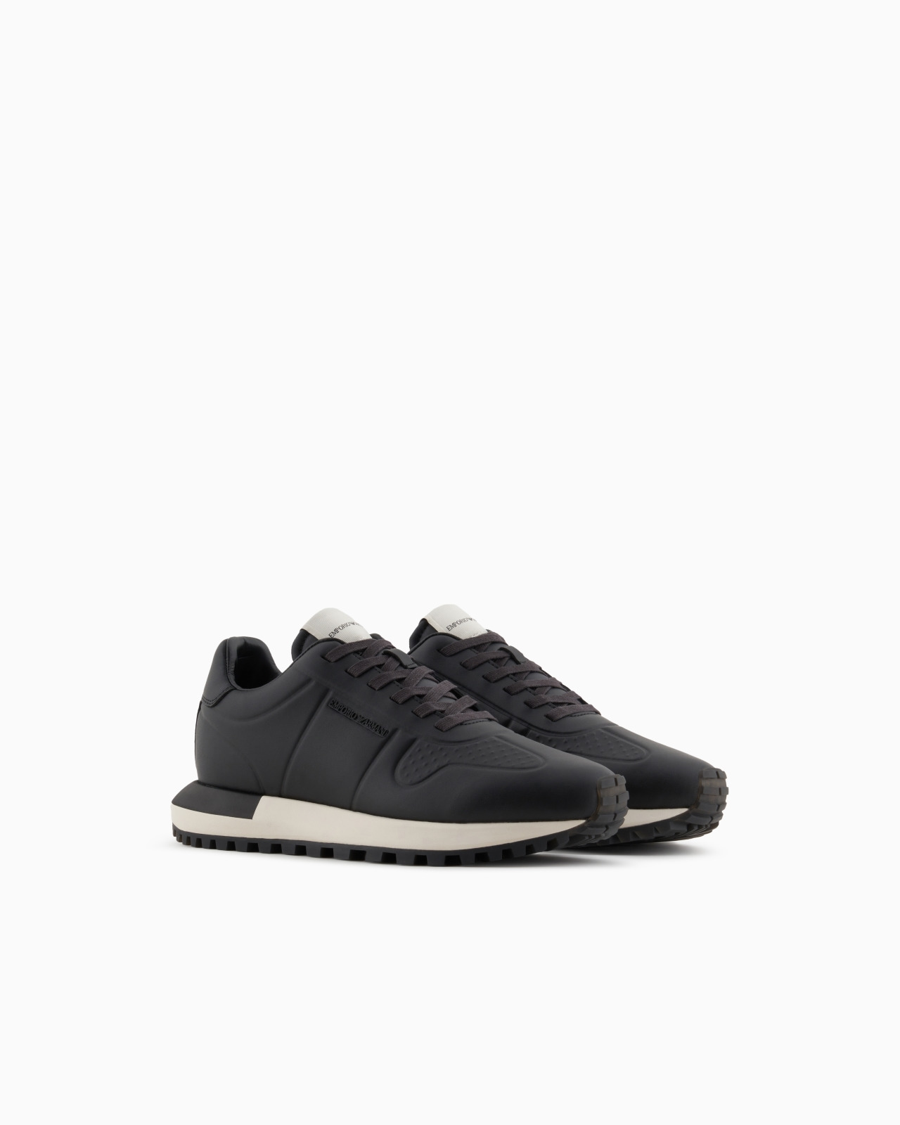 LEATHER SNEAKERS WITH THERMOFORMED DETAILS - 2