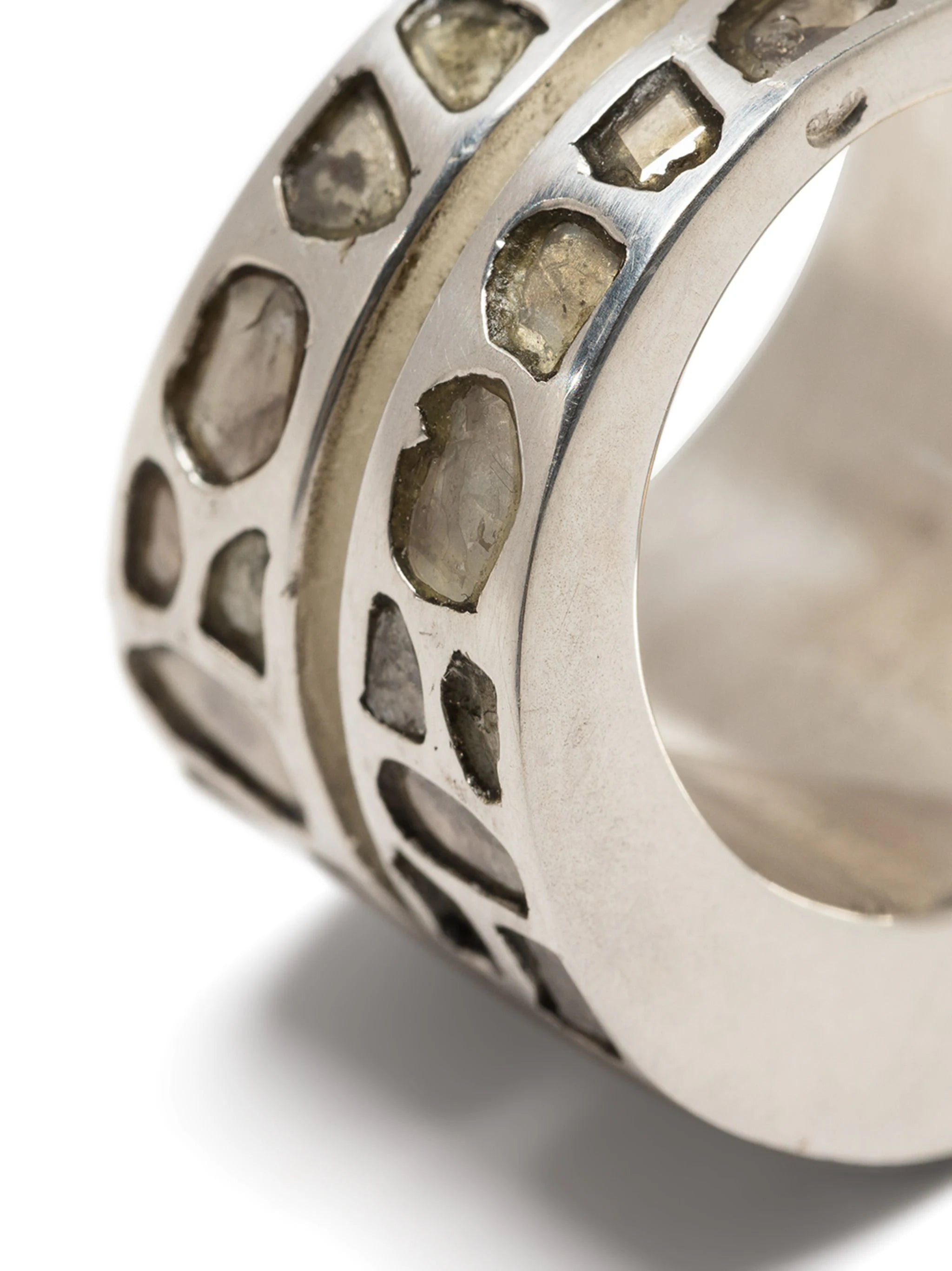 PARTS OF FOUR Crevice Ring (Mega Pavé, Wide, PA+DIA) - 3