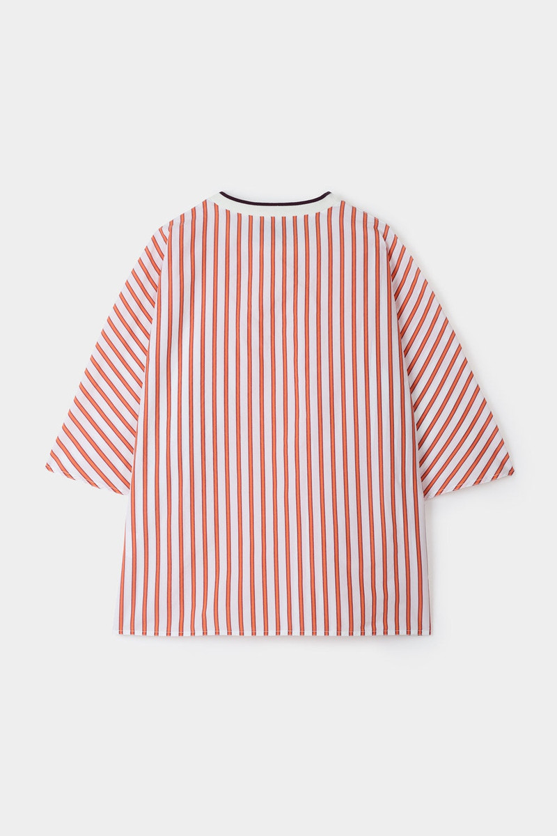 SUNNEI KIMONO T-SHIRT / cream & red stripes outlook