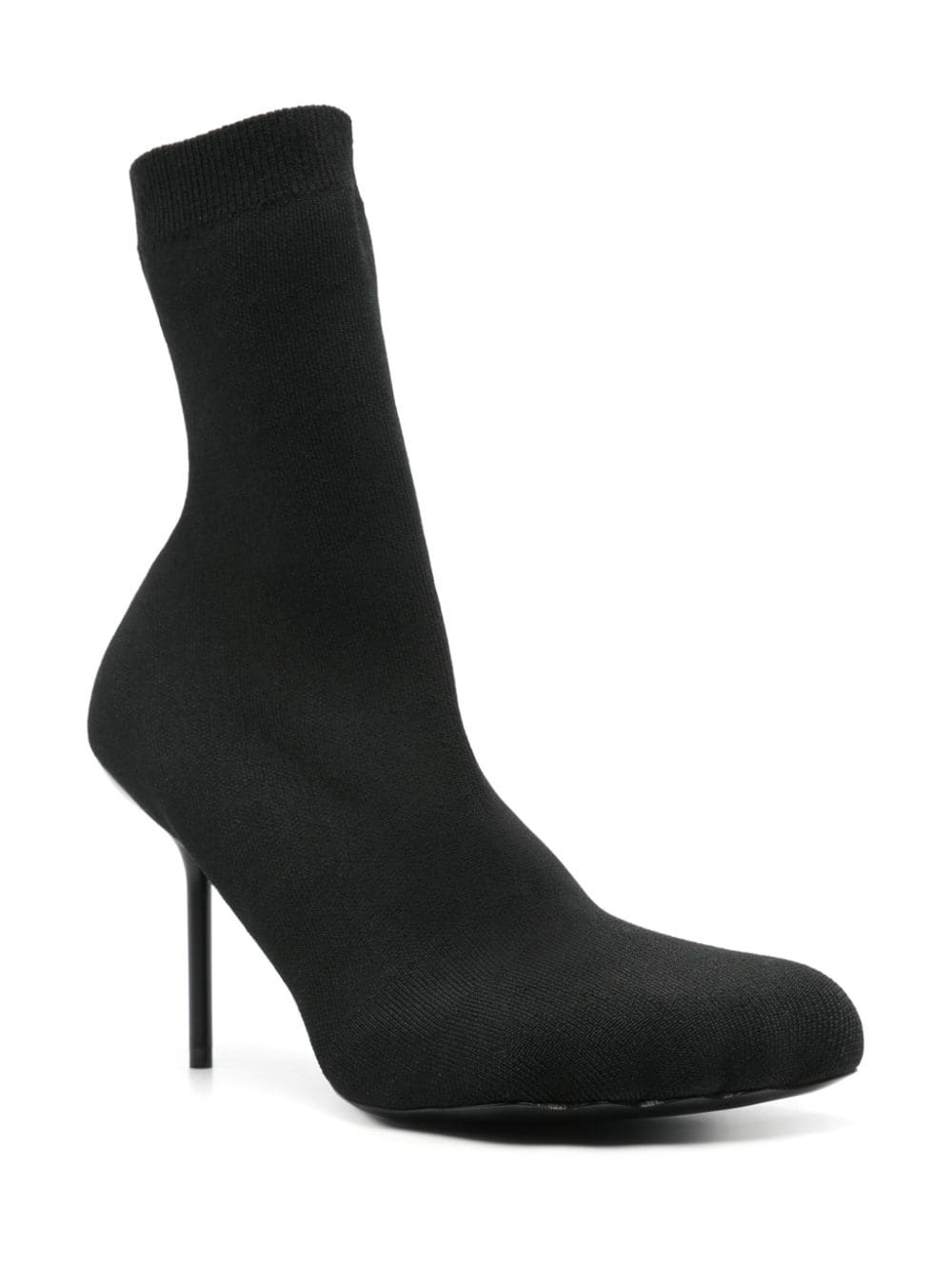 100mm knitted ankle boots - 2