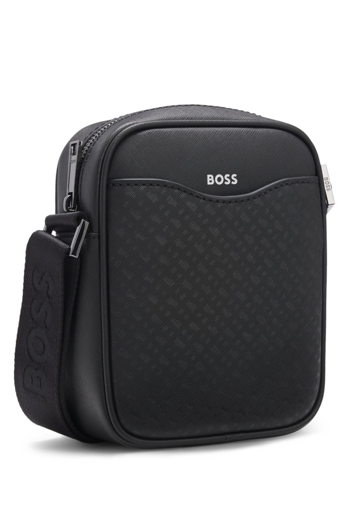 REPORTER BAG WITH MONOGRAM-PATTERNED FRONT POCKET - 3
