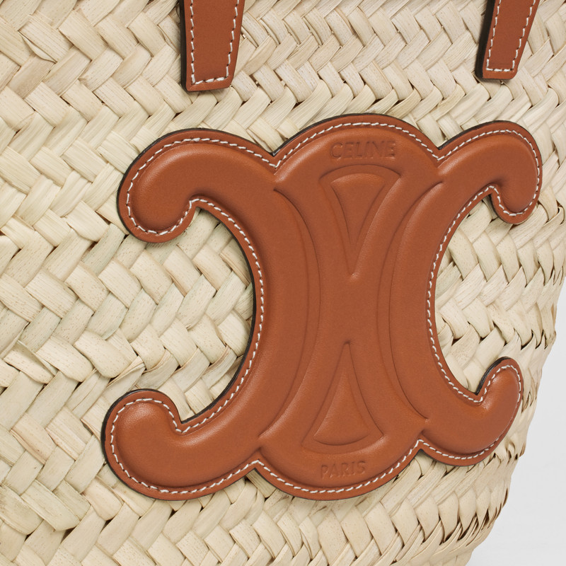 TEEN CELINE CLASSIC PANIER in Palm leaves and Calfskin 5
