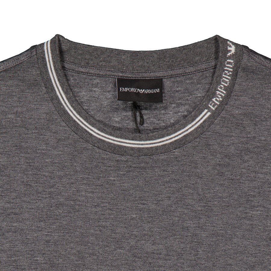 Emporio Armani Logo Collar ASV Lyocell-Blend T-Shirt - 2