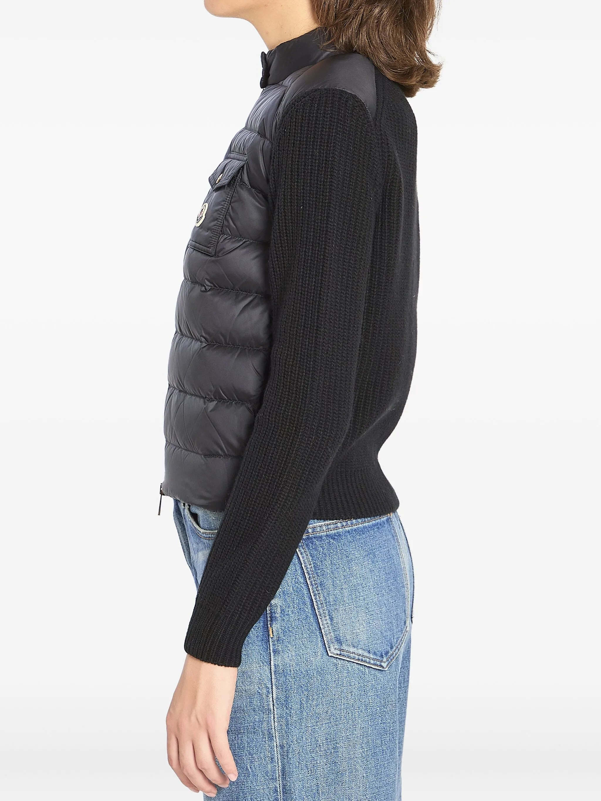 padded wool-blend puffer jacket - 3