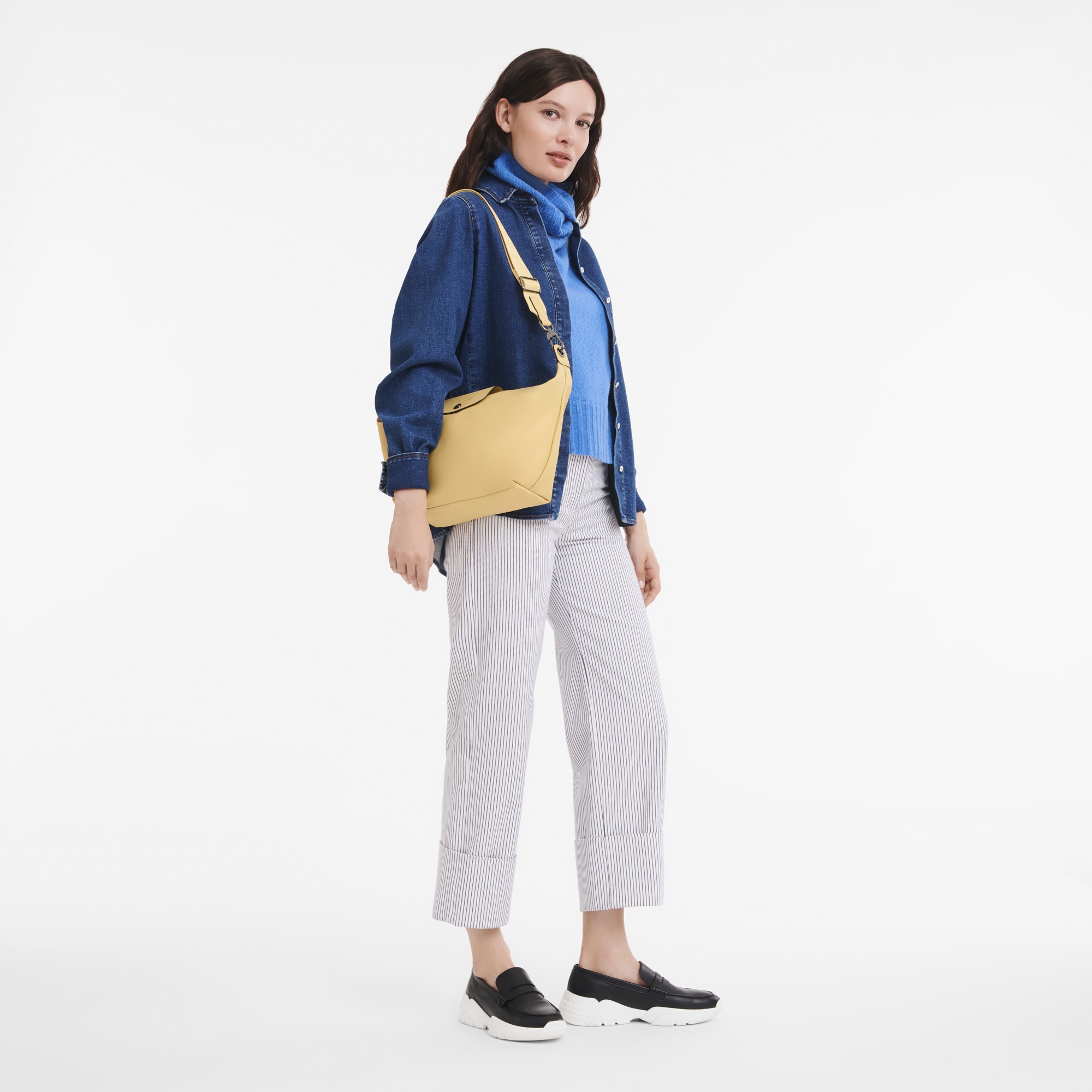 Le Pliage Xtra S Hobo bag Wheat - Leather - 2