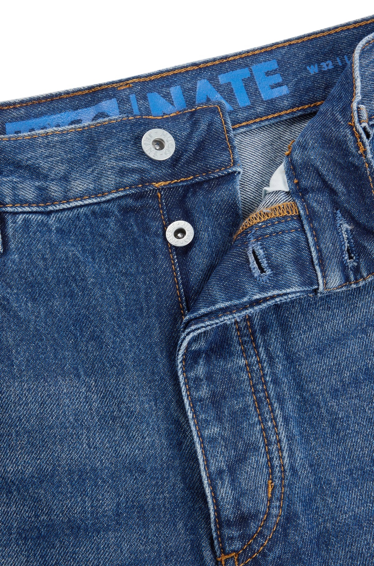 BAGGY-FIT JEANS IN BLUE DENIM - 6