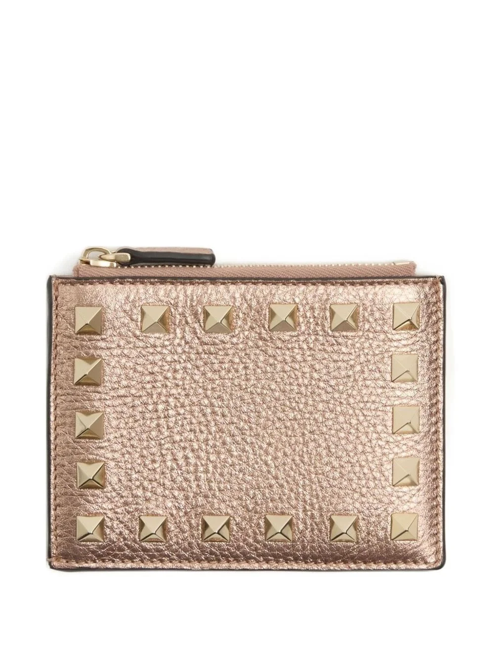 Rockstud leather coin purse - 1