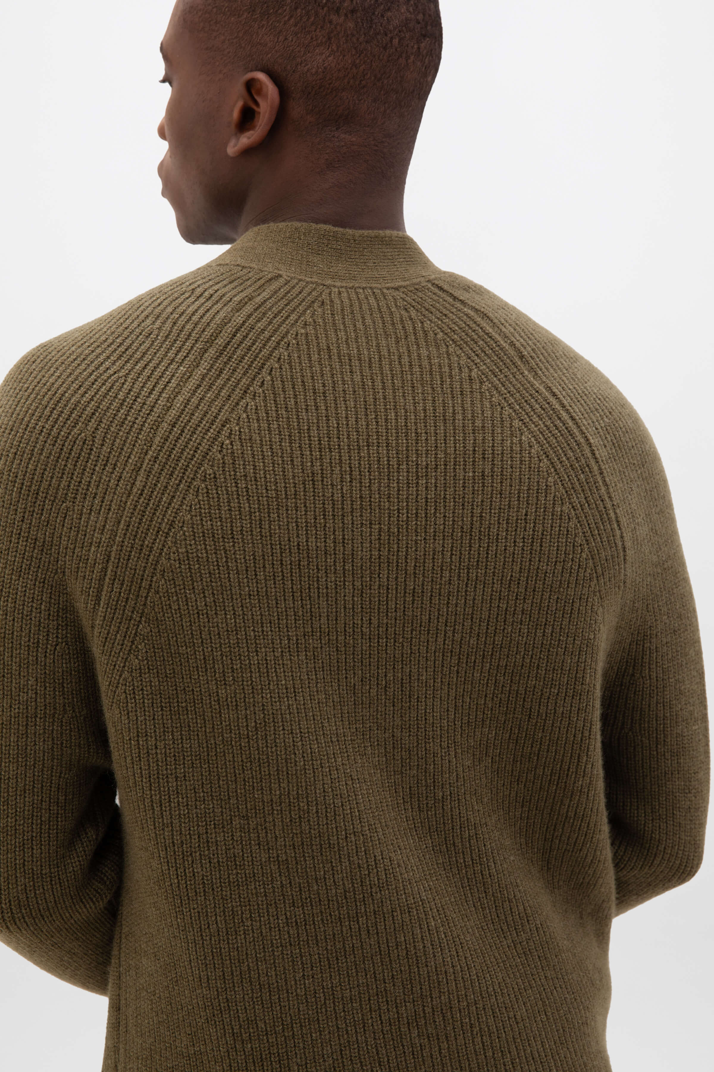 Relaxed Green Cashmere Cardigan - 2