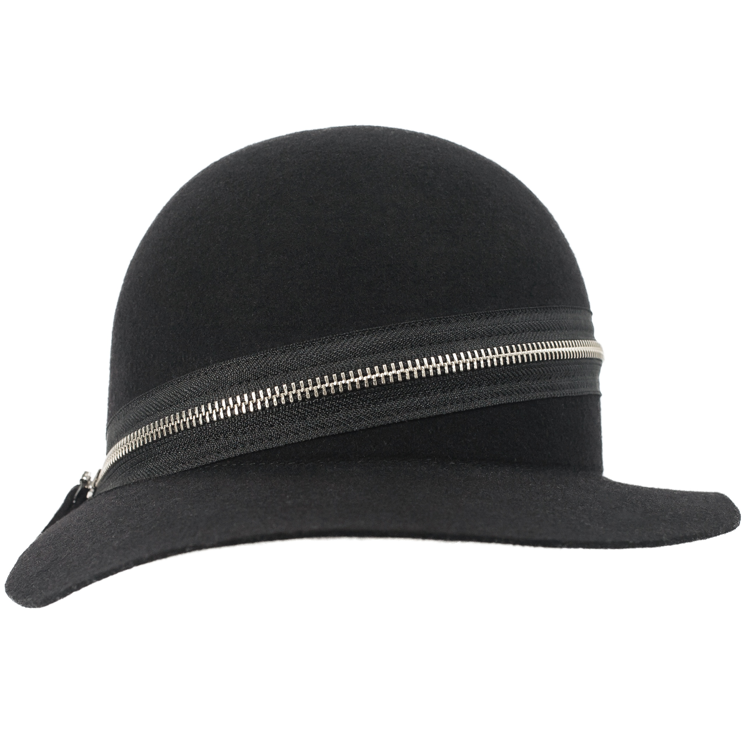 BLACK WOOL CAP - 1