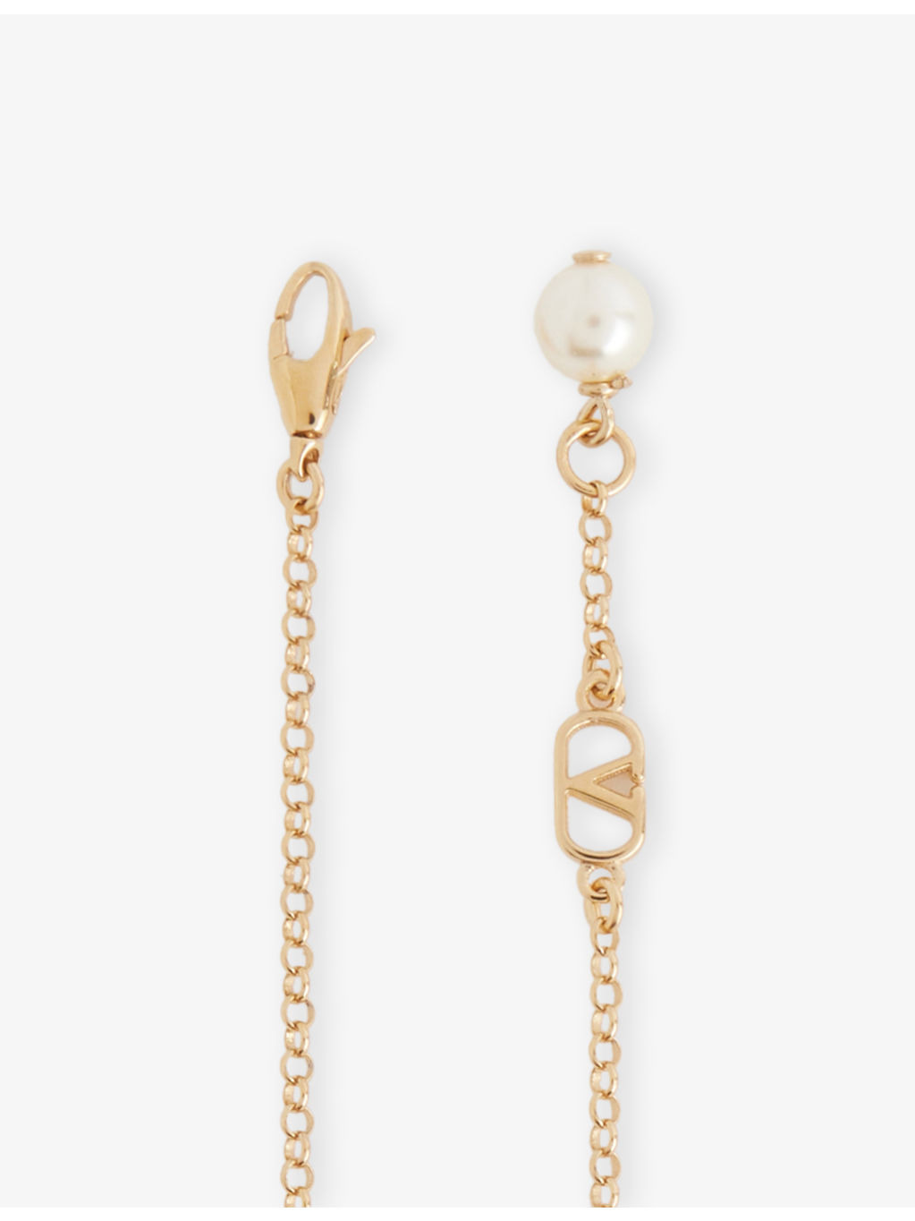 Ovalette Gold-Plated Metal And Swarovski Pearl Bracelet - 4