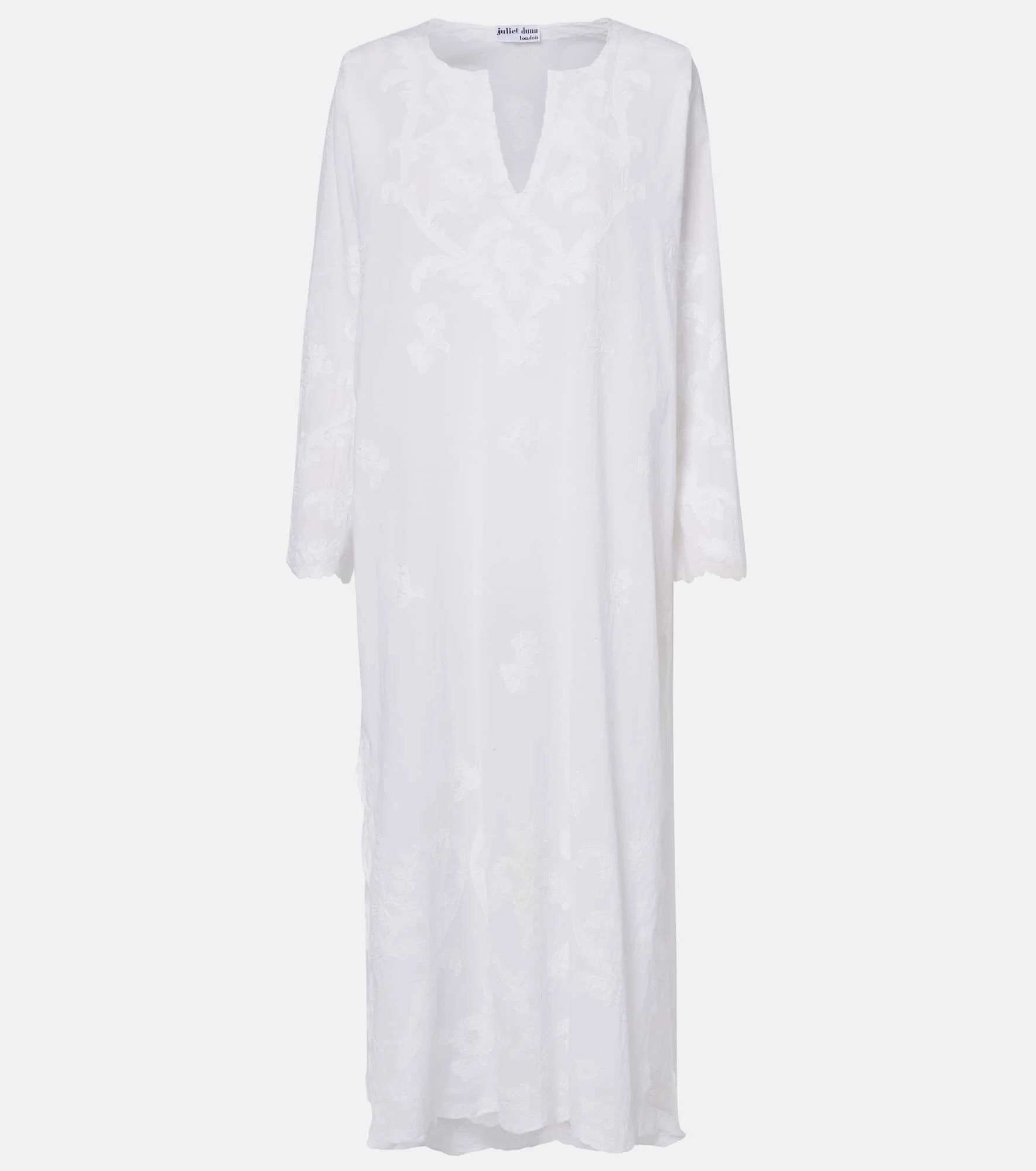 Embroidered cotton kaftan - 1