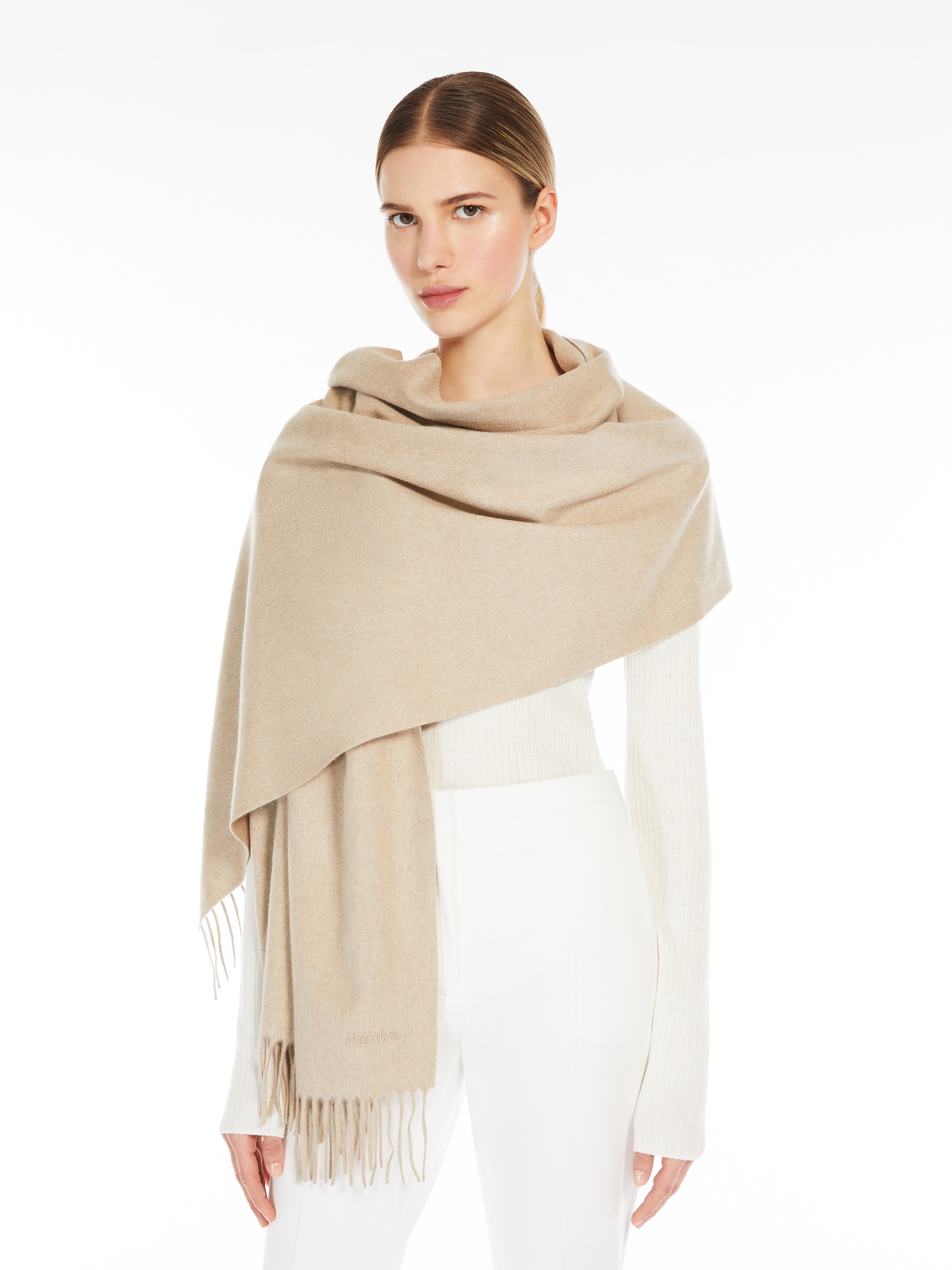 BACI Cashmere logo stole - 4