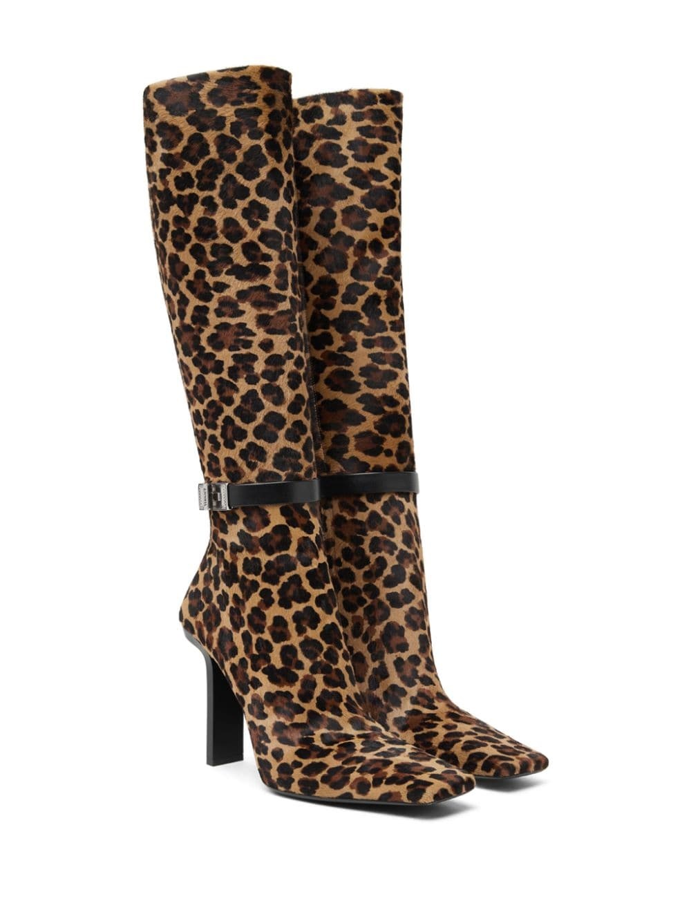 leopard-print boots - 2