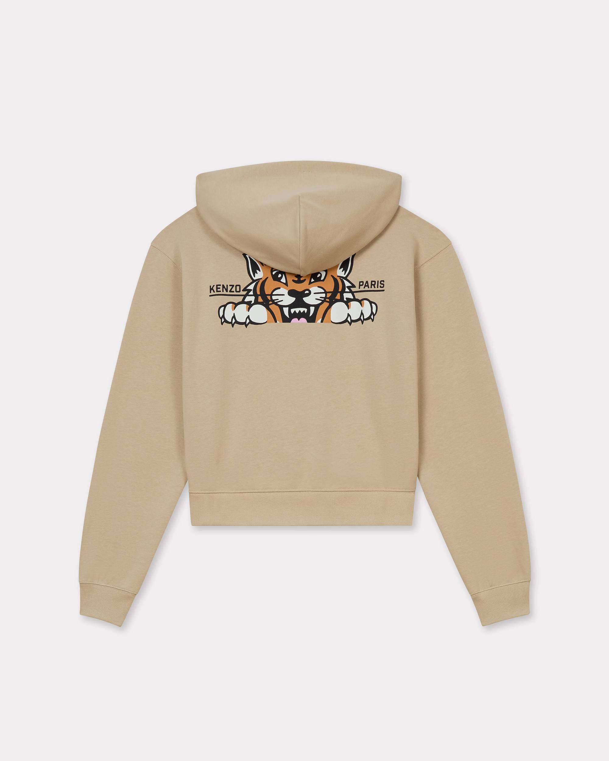 'KENZO Happy Tiger' zipped hoodie in cotton - 2
