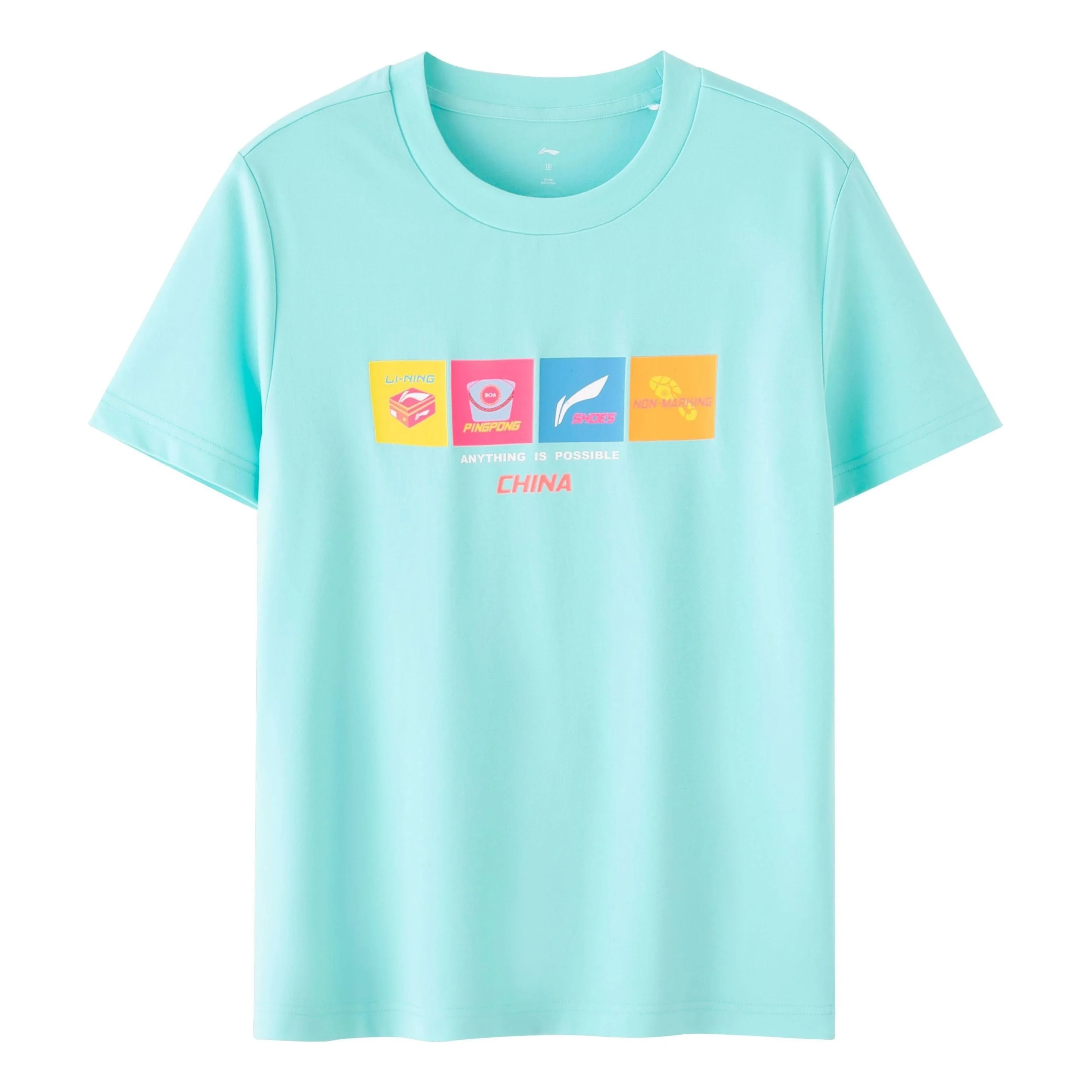 Li-Ning Table Tennis Graphic T-shirt 'Jade Ice' ATST031-1 - 1