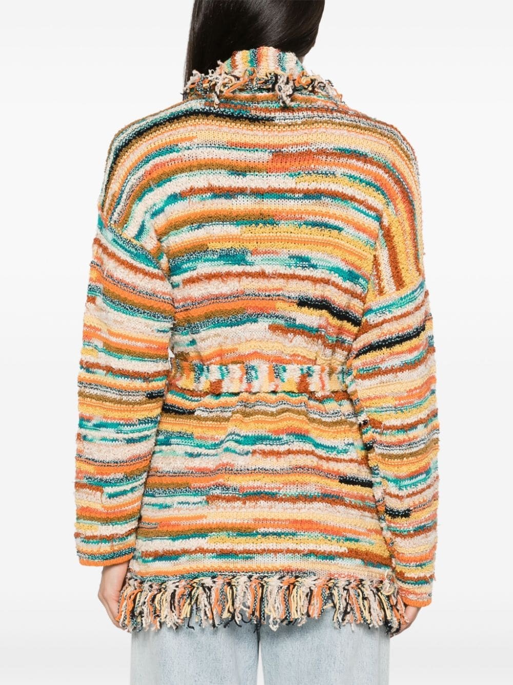Madurai striped cardigan - 4