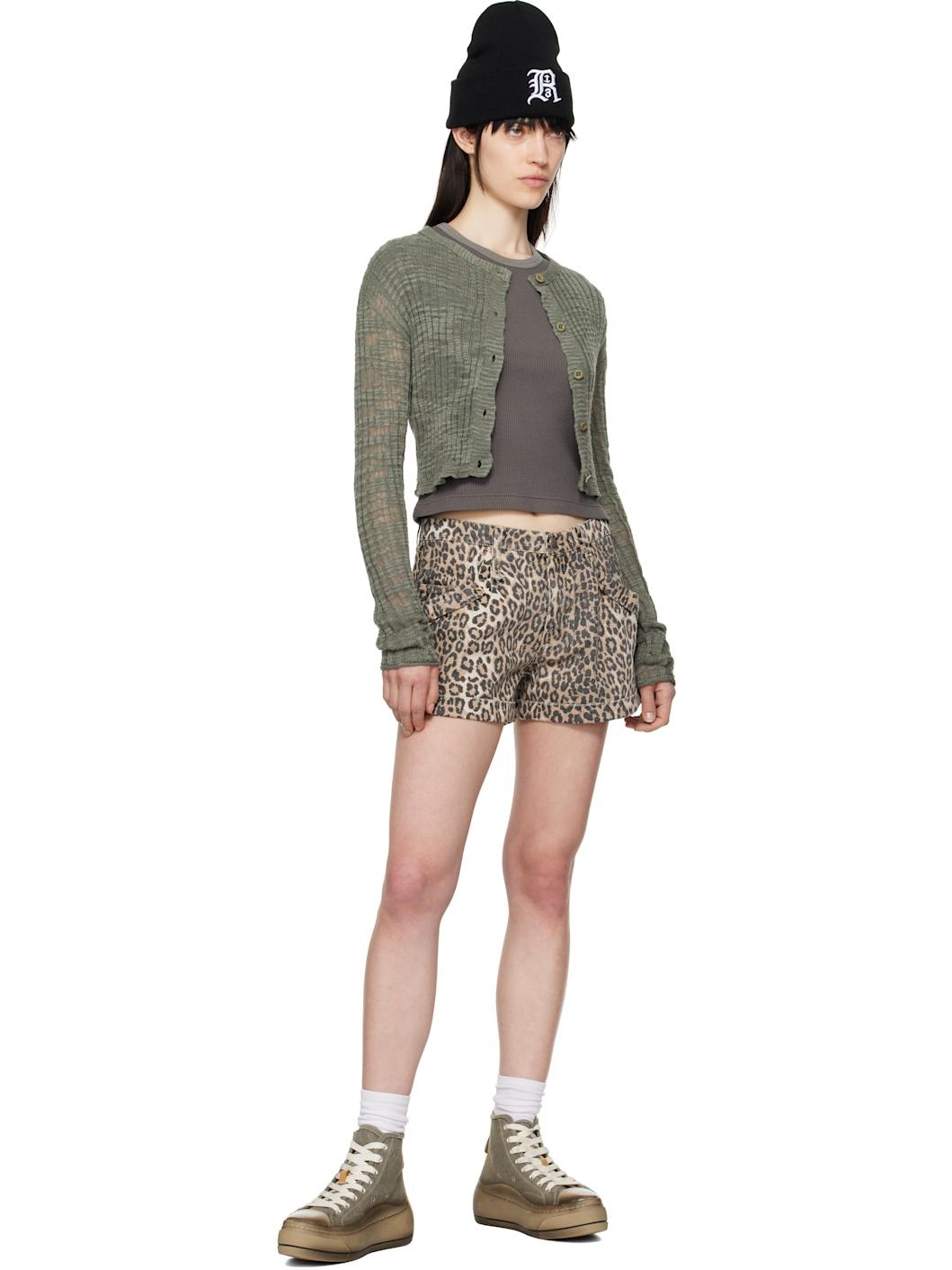 Tan Pouch Pocket Shorts - 4
