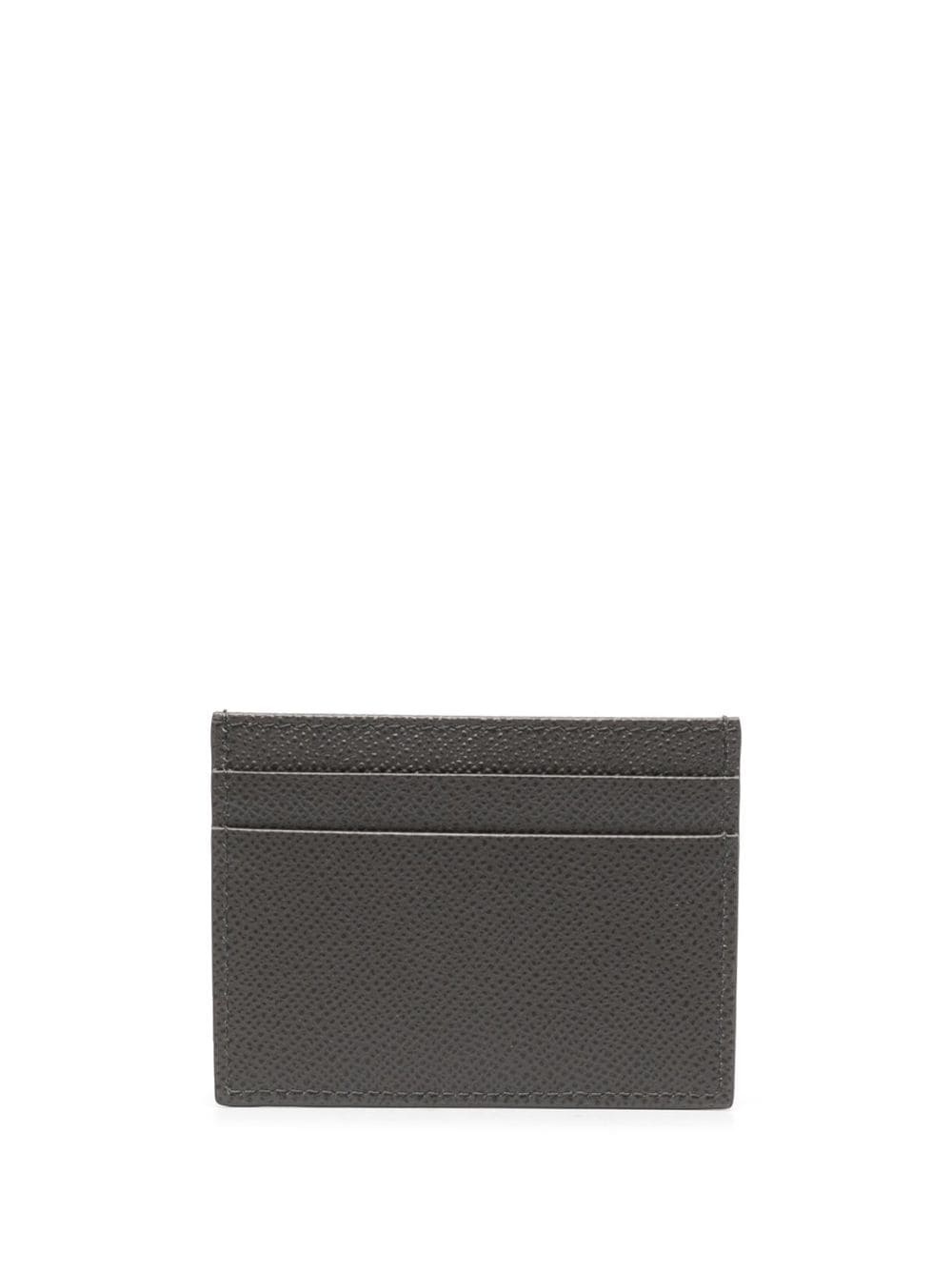 logo-plaque leather cardholder - 2