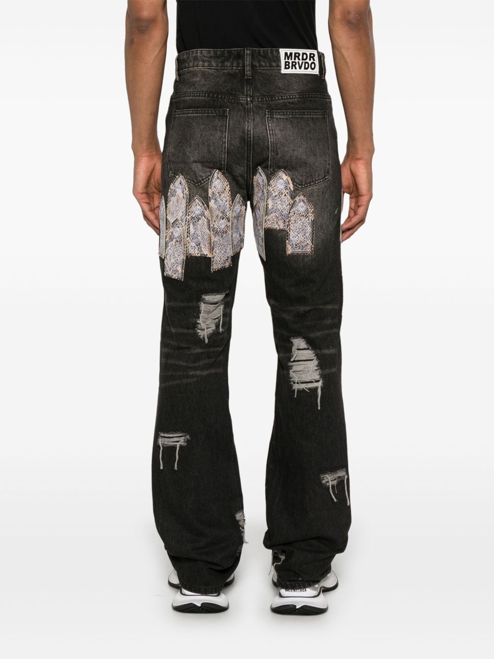 Patched Arch jeans - 4