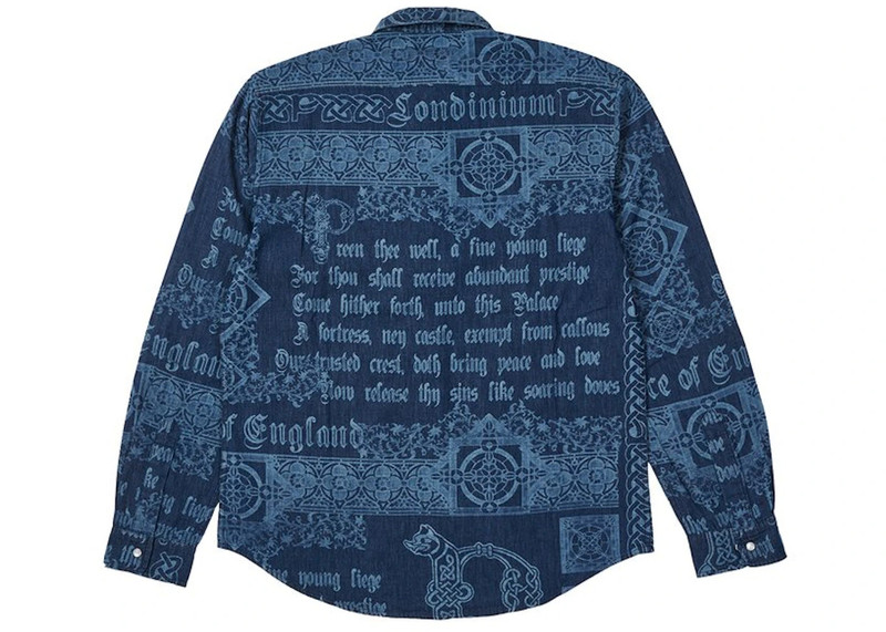 PALACE Palace Medieval Shirt Blue outlook