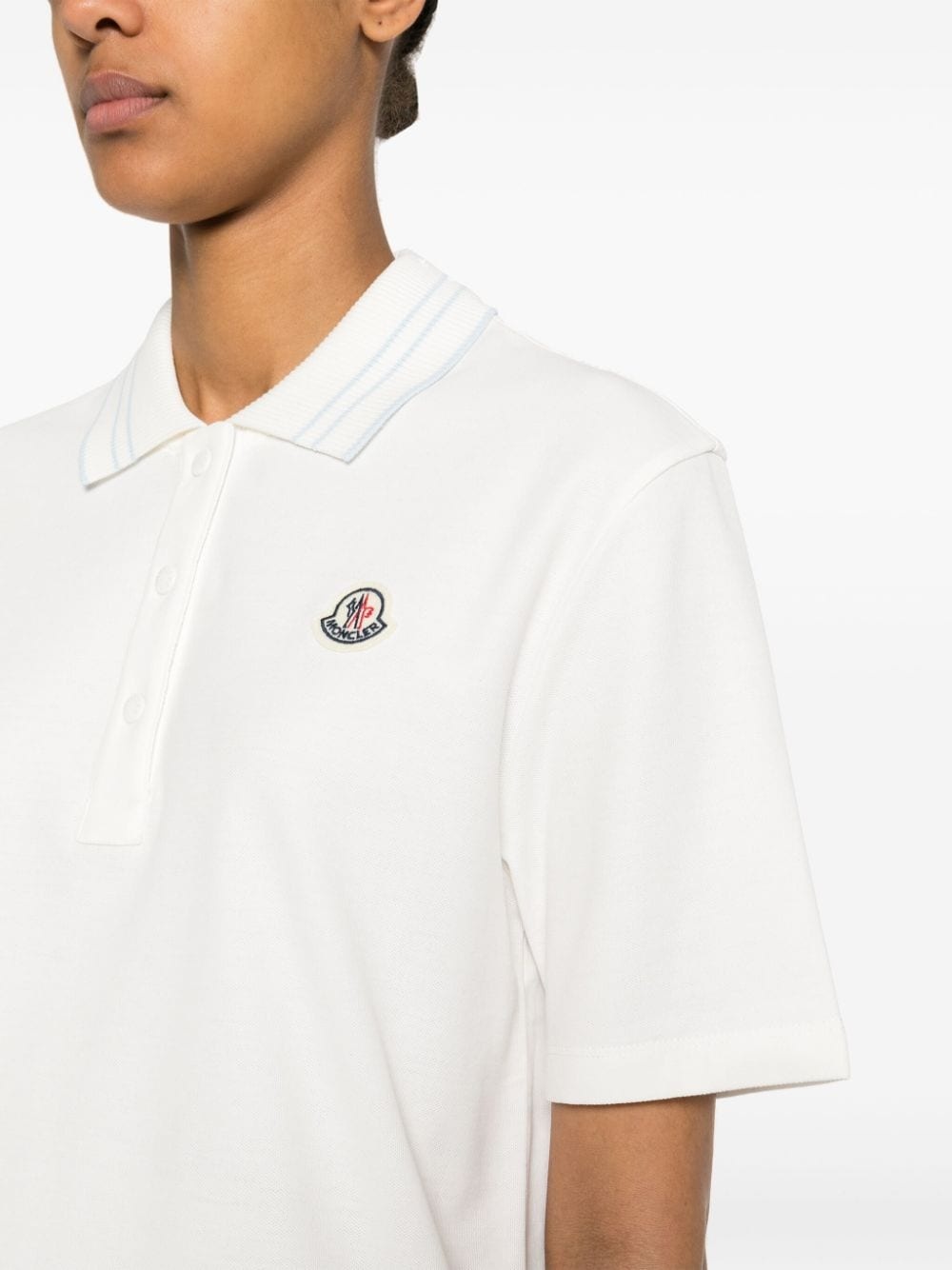 appliquÃ©-logo cotton polo shirt - 5