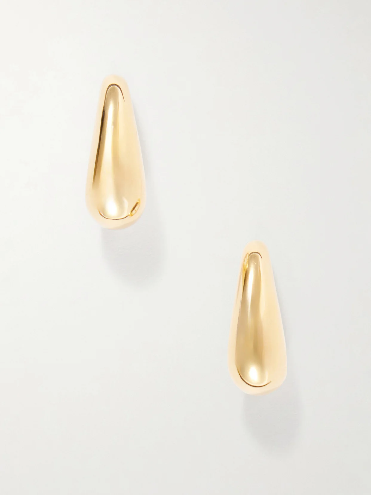 Noodle Gold-toned Sterling Silver Earrings - 1