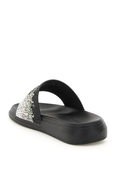 Alexander McQueen RUBBER SLIDES WITH RHINESTONES outlook