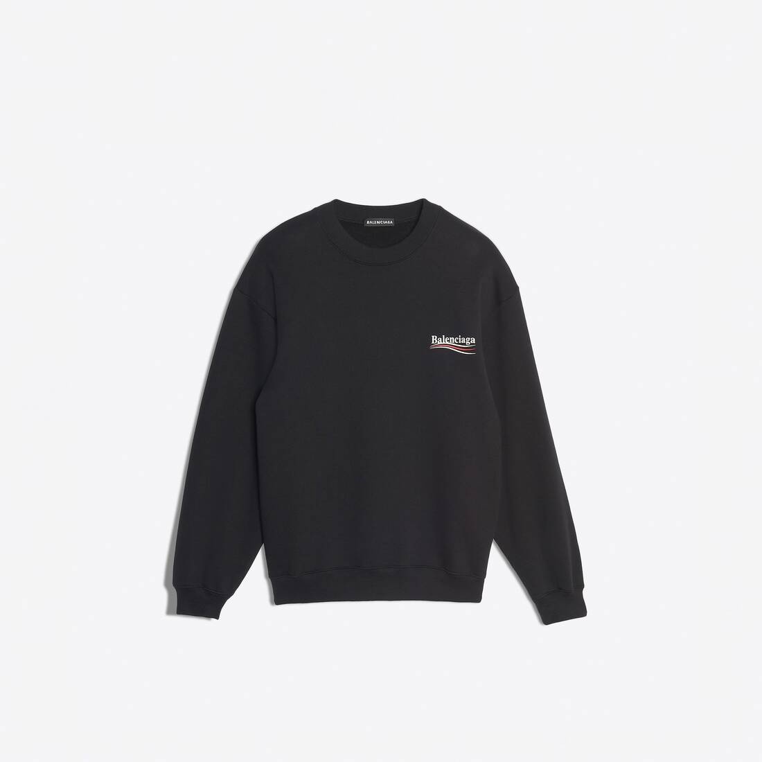 Men's Balenciaga Print Sweatshirt in Black - 1