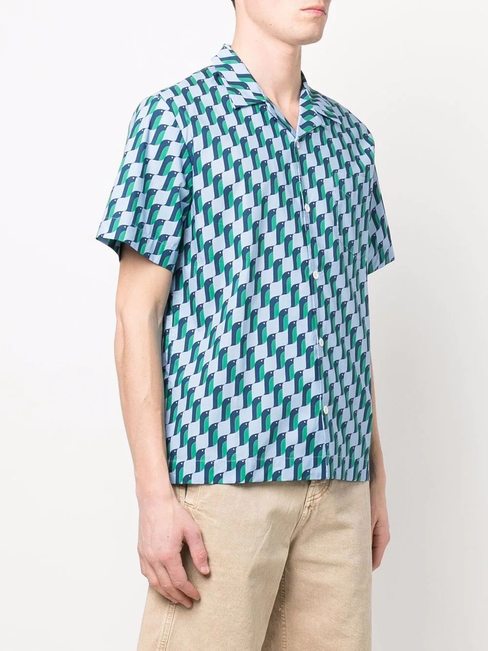 geometric short sleeve shirt - 3