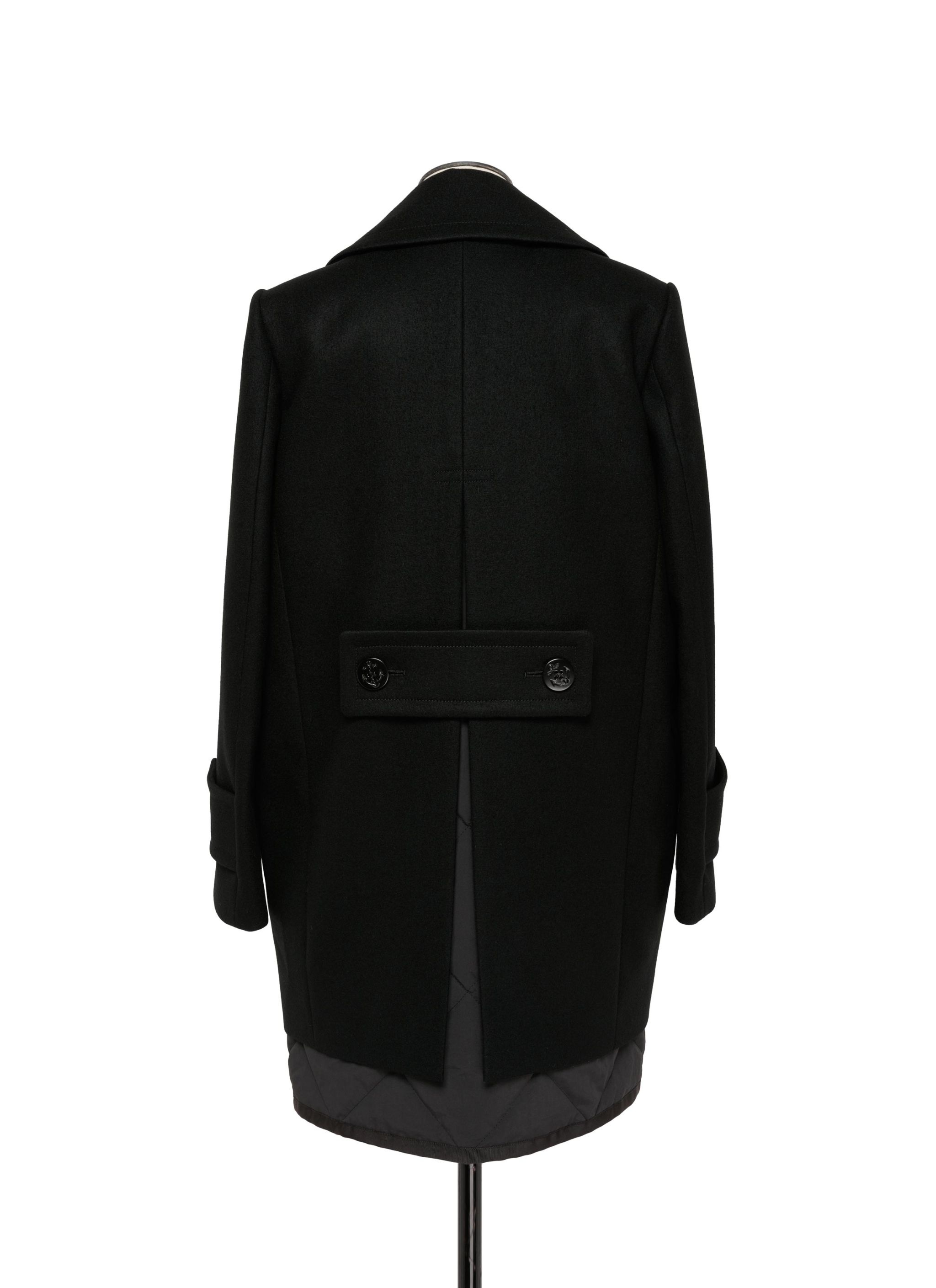 Wool Melton Mix Coat - 3