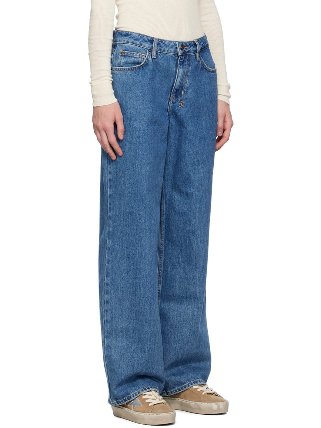 Blue Low Rider Jeans - 2