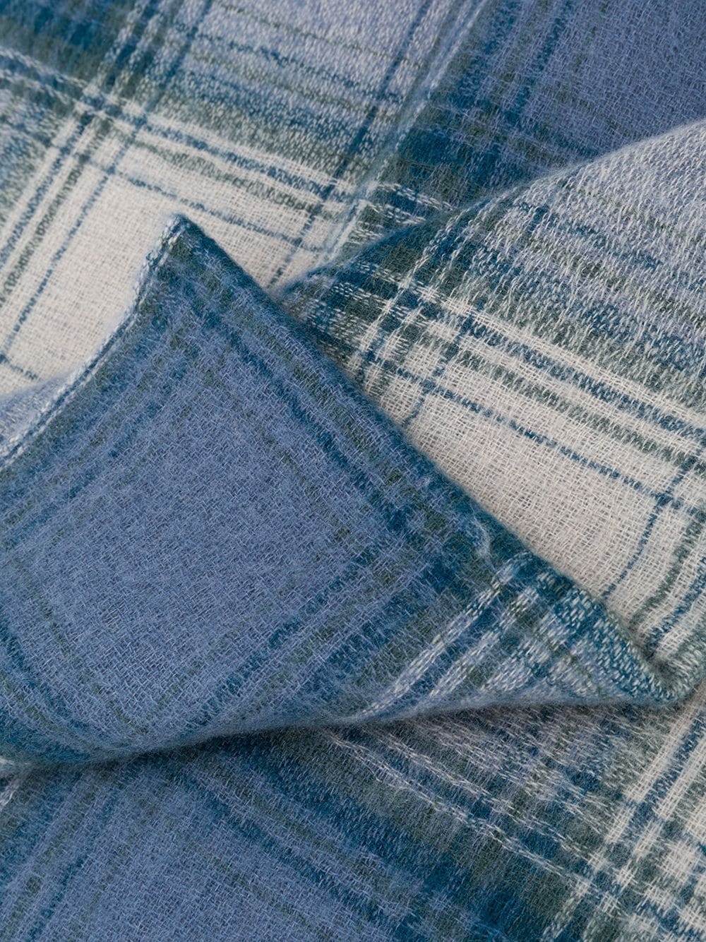 checkered cashmere-wool scarf - 3