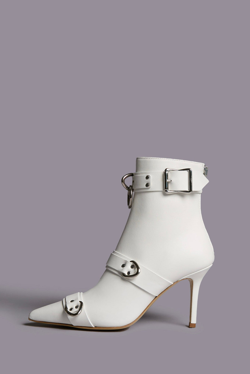 STRAPPED SKINNY ANKLE HEELED BOOT 1