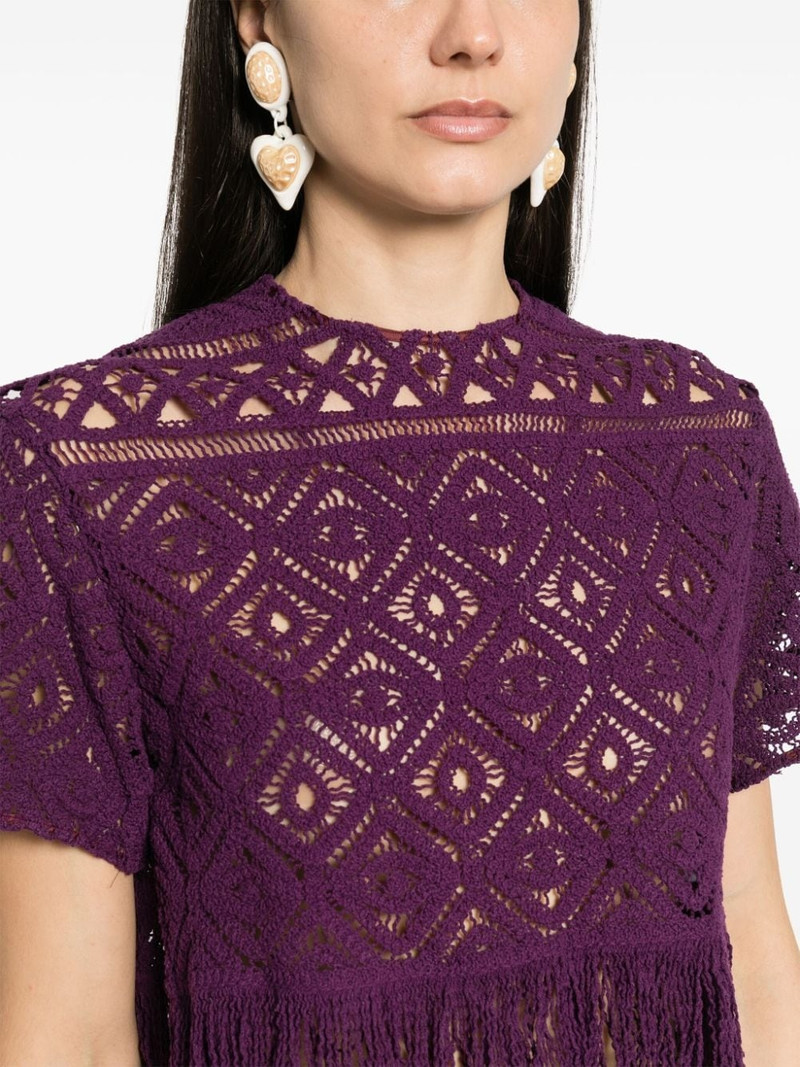 Lacey La Scala fringed top 5