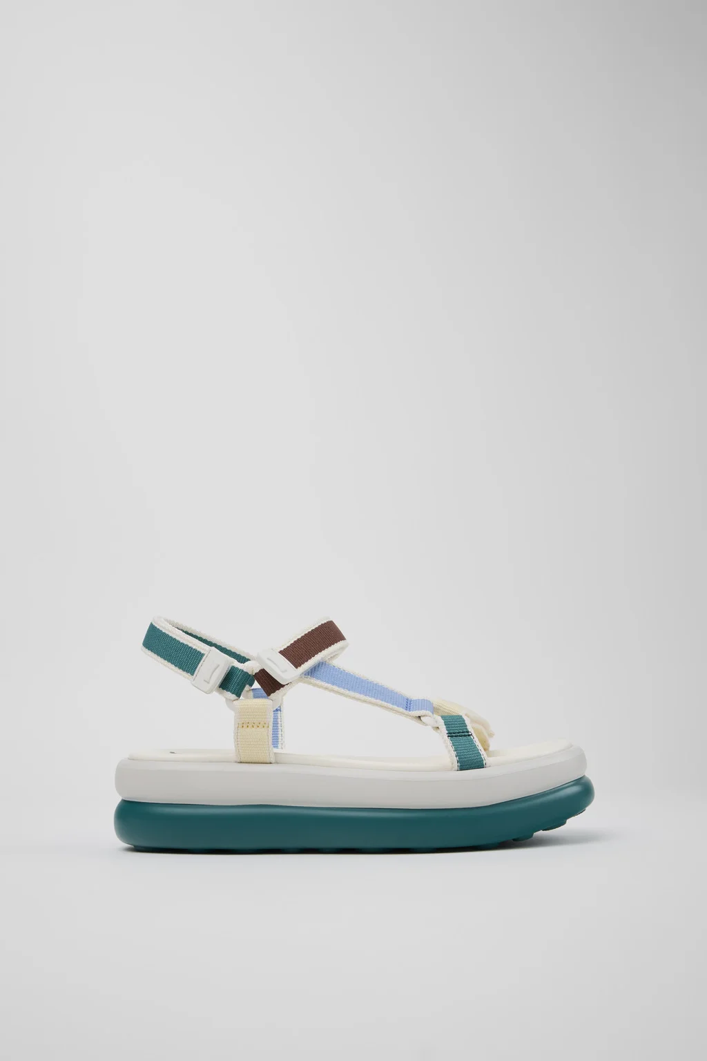 Twins Multicolor Textile Sandals for Women with EVA Outsoles. - 1