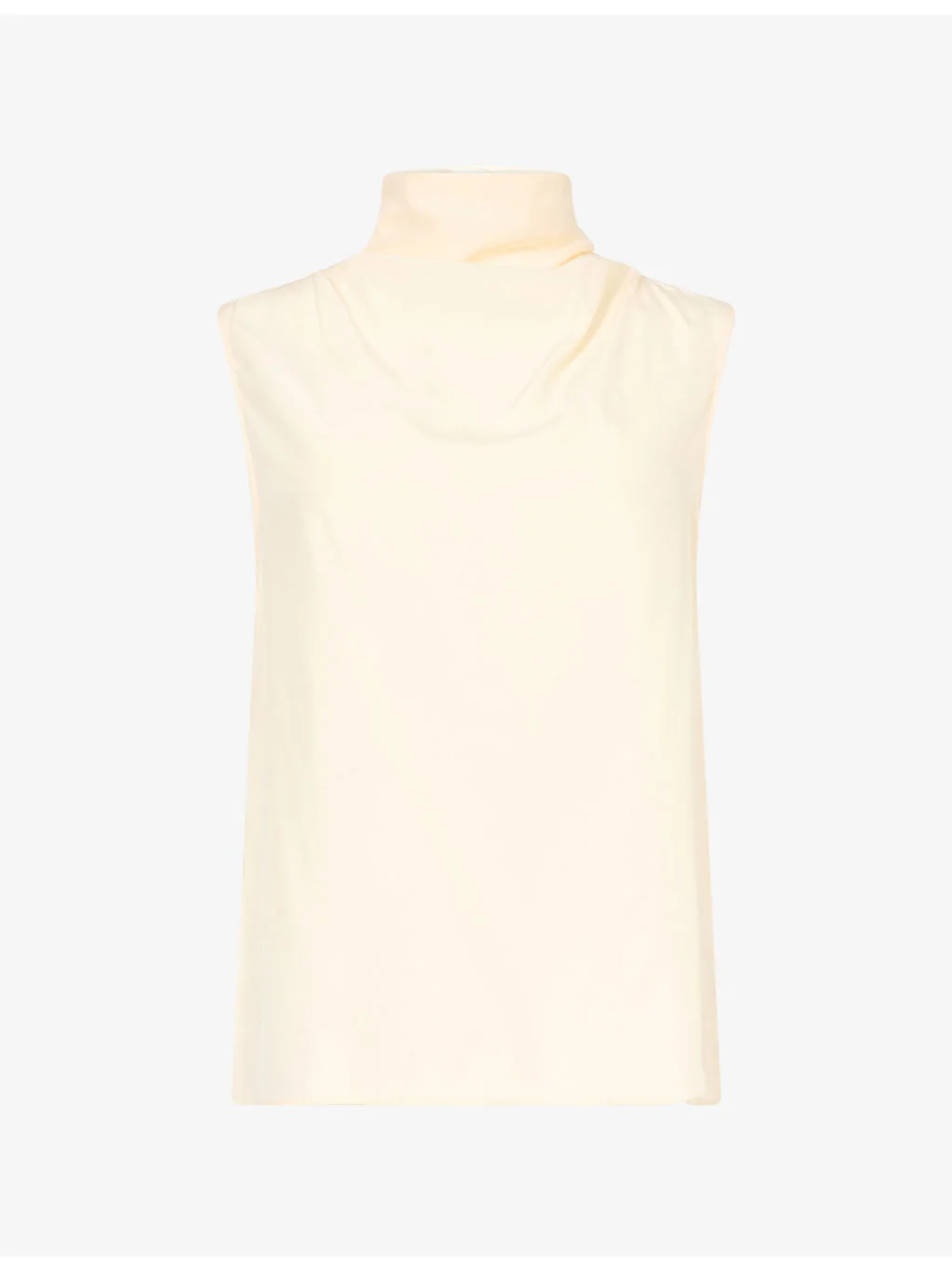 Bobbi Cowl-Neck Silk Top - 1