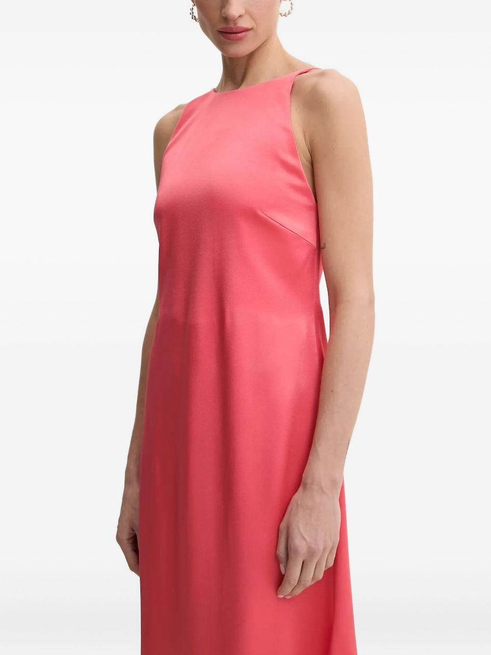 open-back midi dress - 3