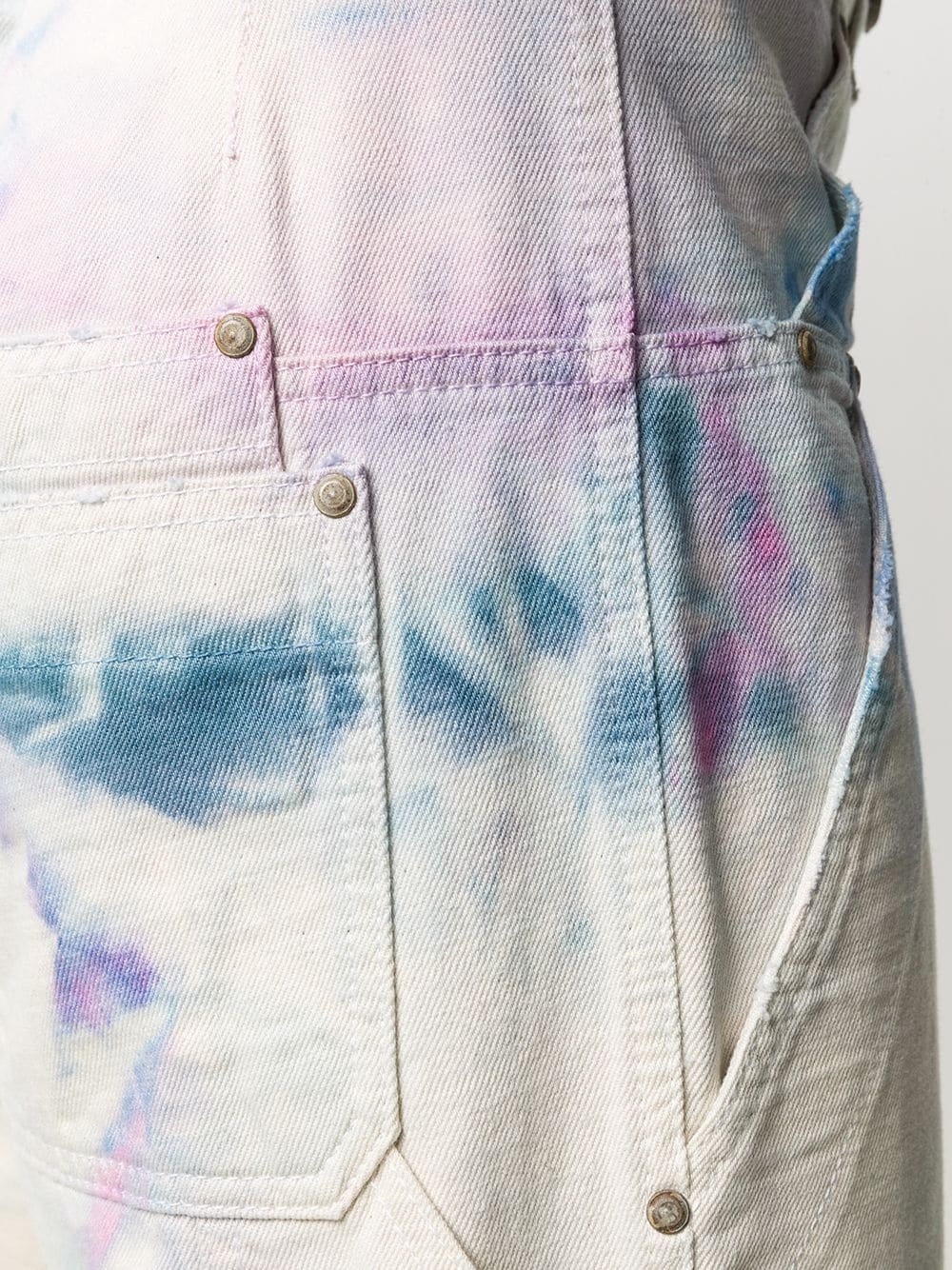 tie-dye print jeans - 5