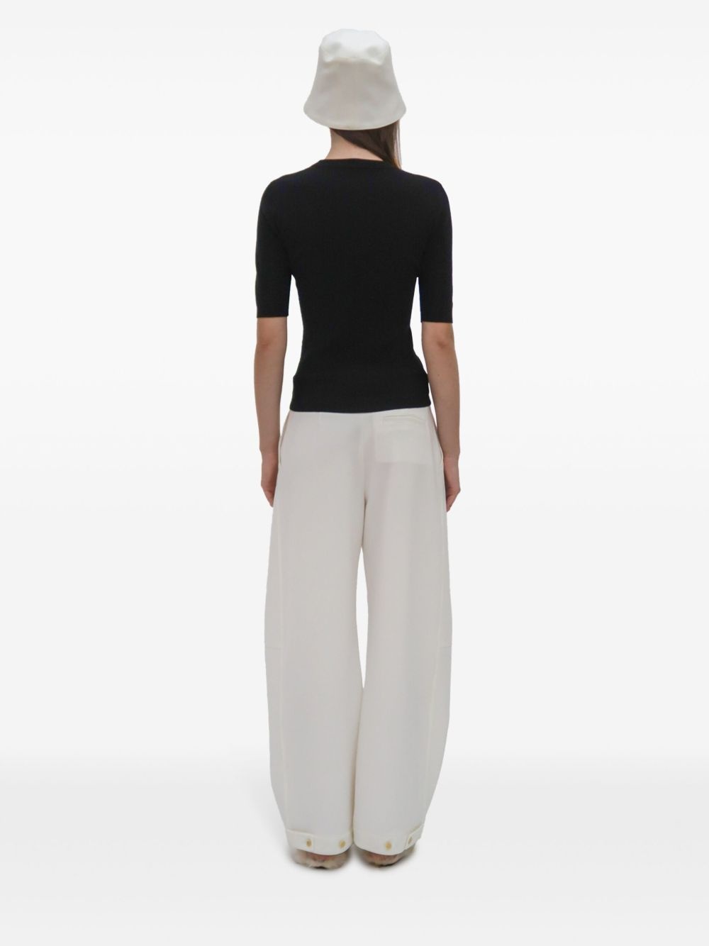 ribbed shortsleeved T-shirt - 5