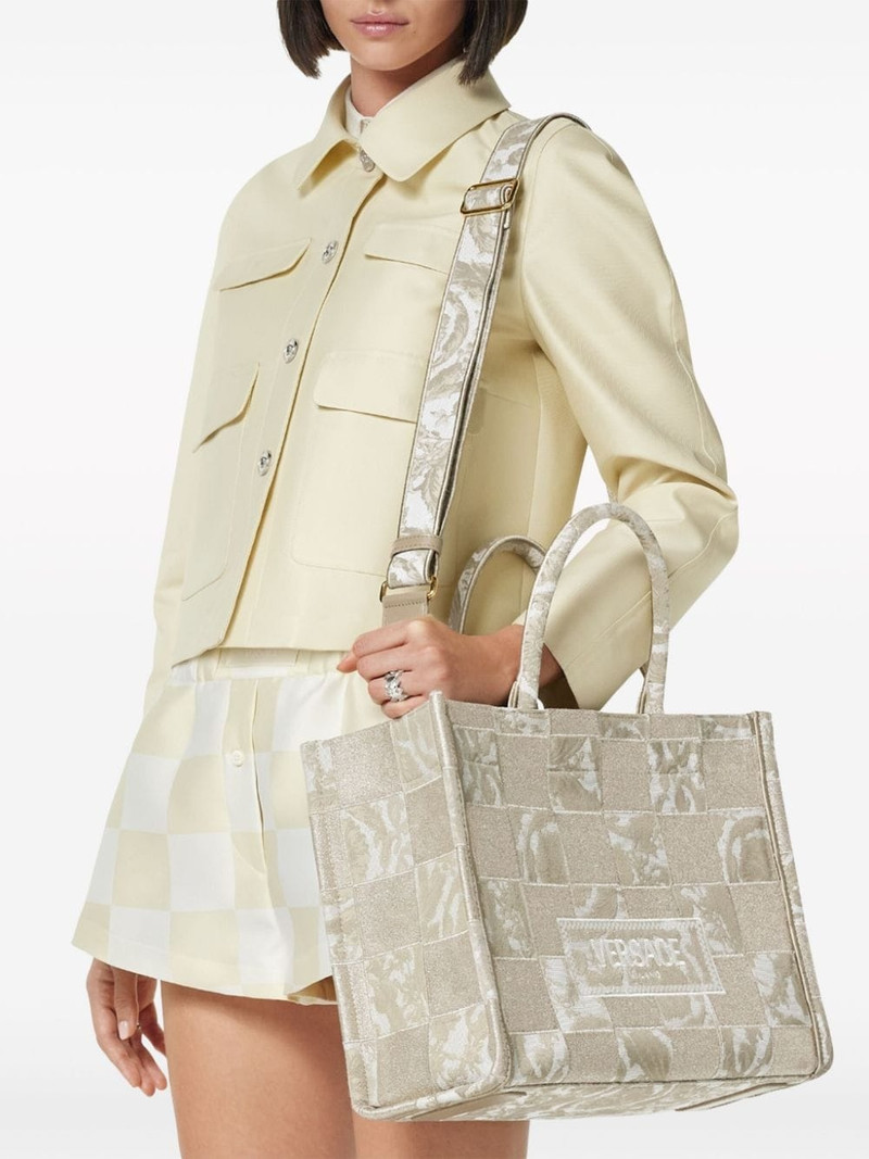 VERSACE Athena Barocco-jacquard tote bag outlook