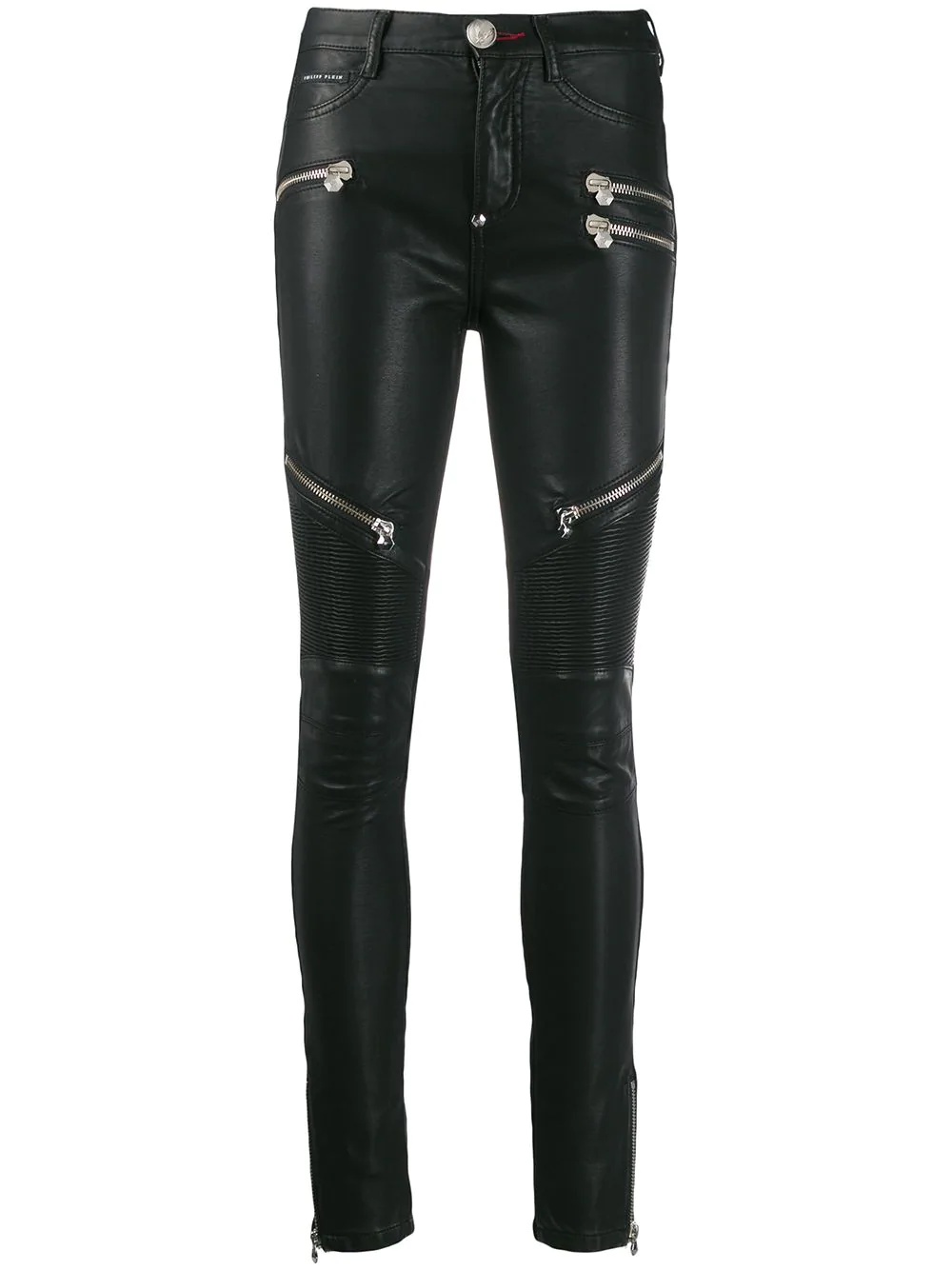 statement biker jeans - 1