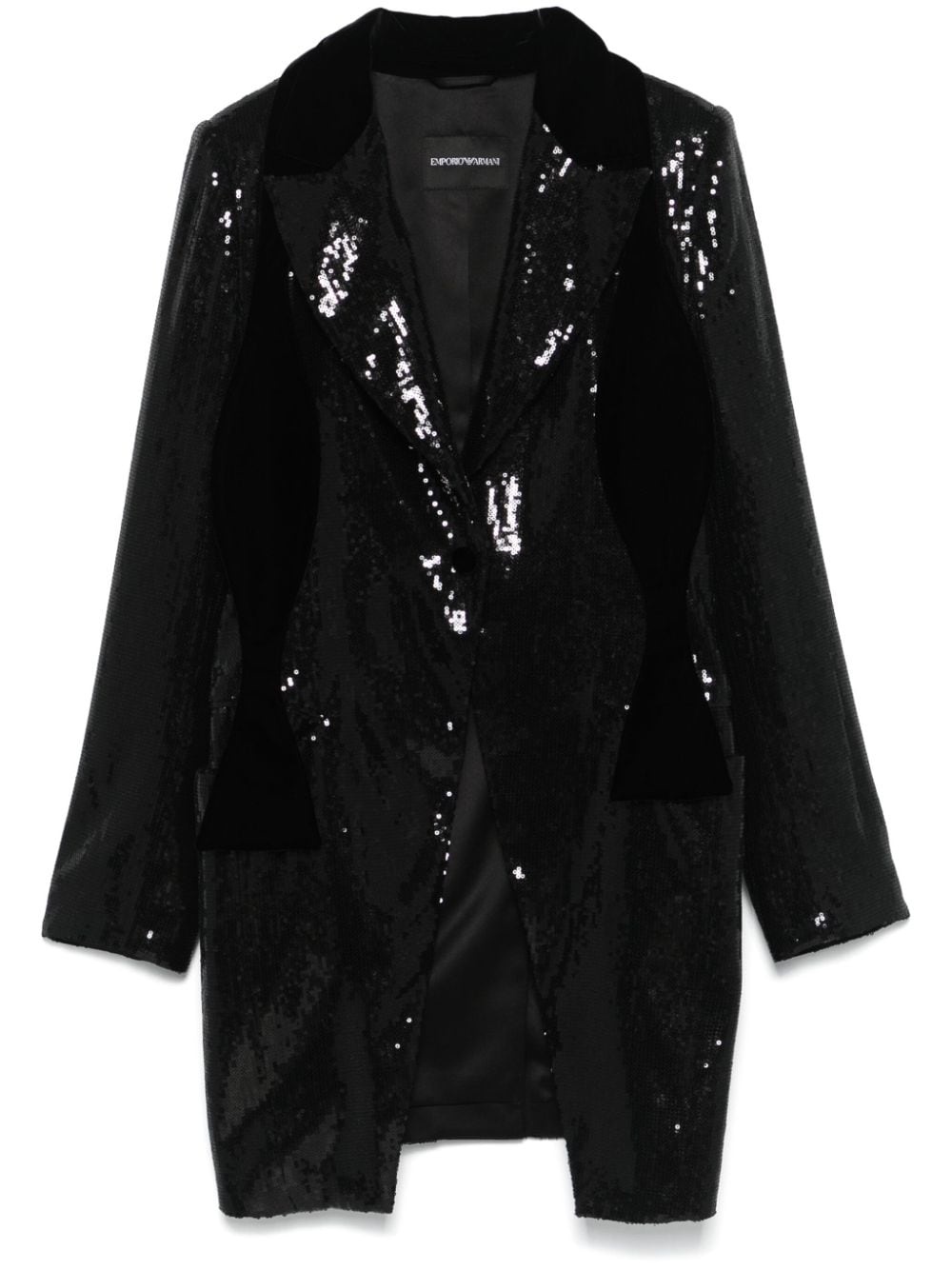 sequinned blazer - 1