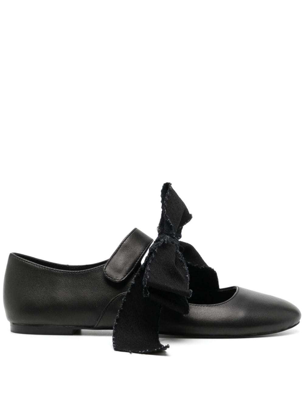 bow-detailed strappy ballerinas - 1