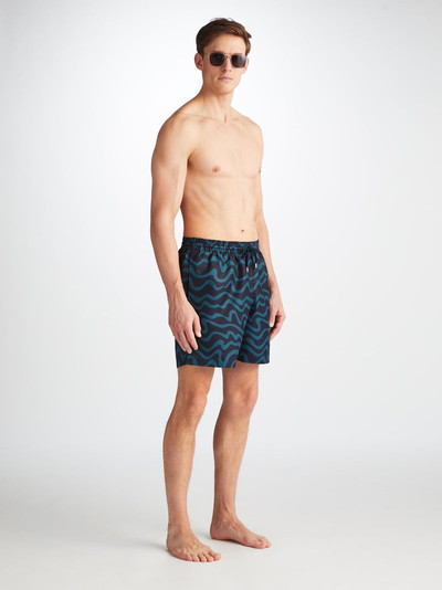 Derek Rose Men's Swim Shorts Maui 63 Navy outlook