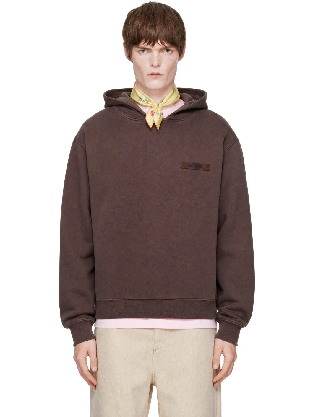 Brown 'Le Gros Grain' Hoodie - 1