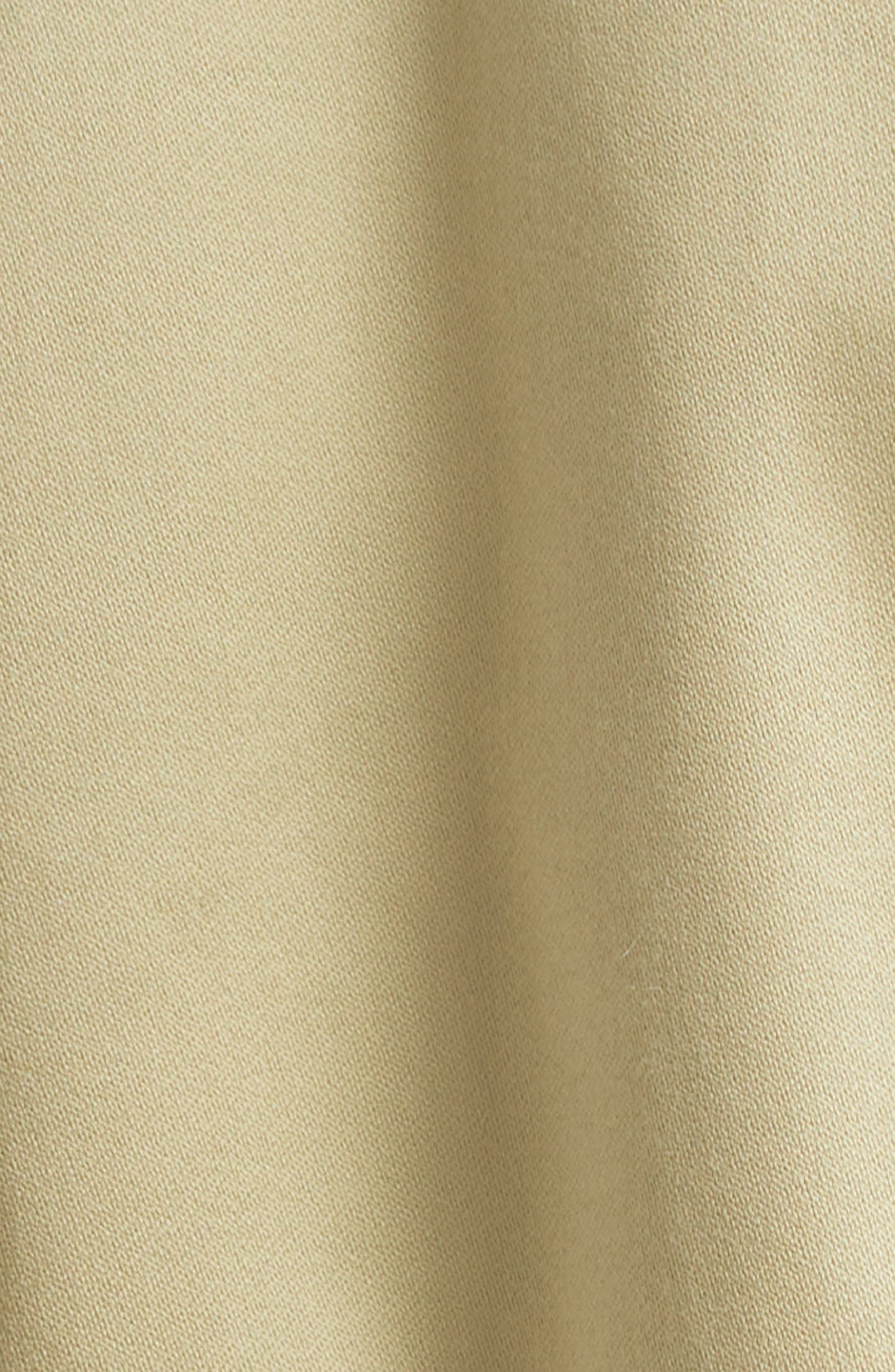 burberry Cotton Sateen Bomber Jacket with Genuine Shearling Collar in Hunter at Nordstrom - 5