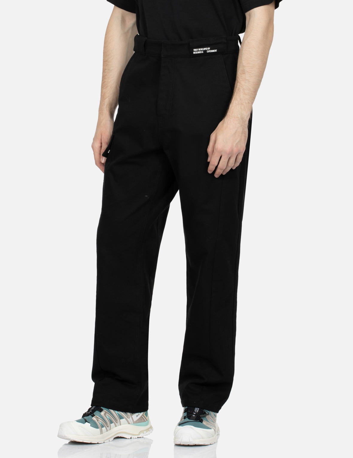 Reflective Seagull Print Straight Leg Straight Fit Pants - 8